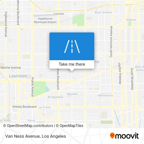 Van Ness Avenue map