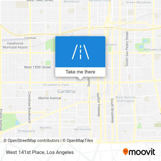 West 141st Place map