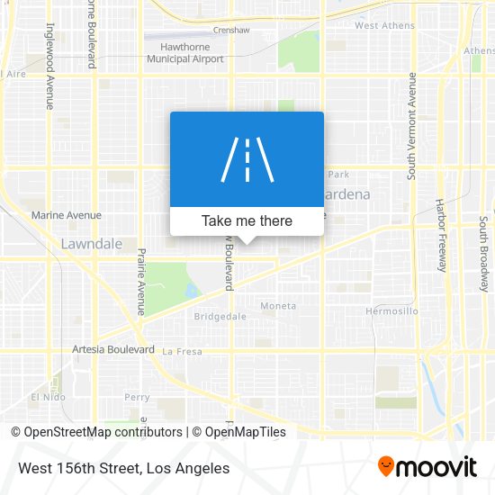 West 156th Street map