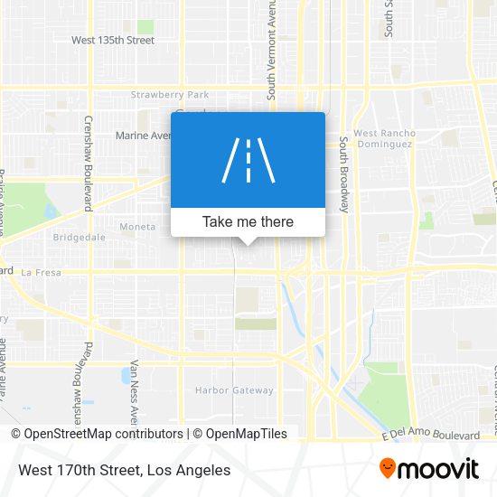 West 170th Street map