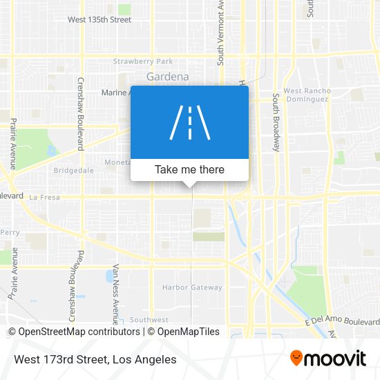 West 173rd Street map