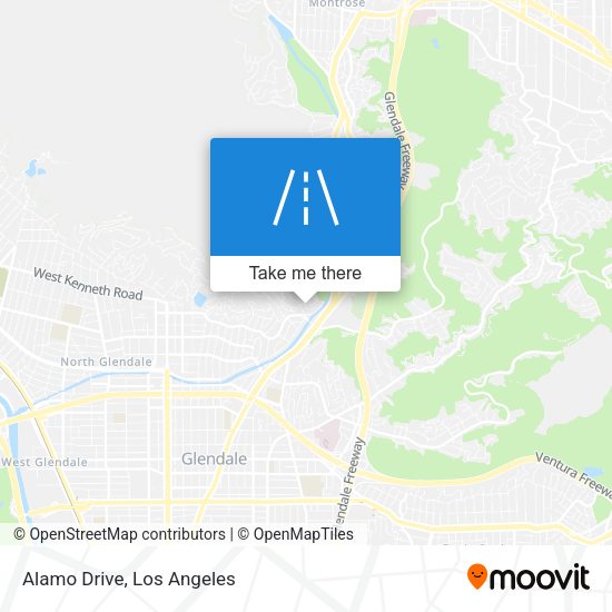 Mapa de Alamo Drive