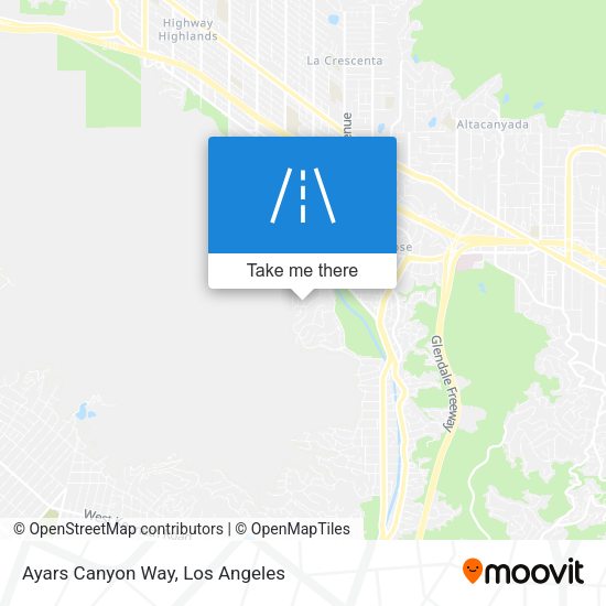 Ayars Canyon Way map