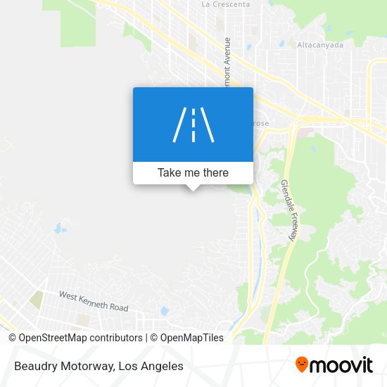 Beaudry Motorway map