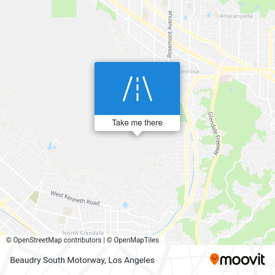 Beaudry South Motorway map