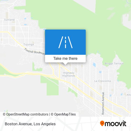 Mapa de Boston Avenue