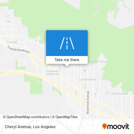 Cheryl Avenue map