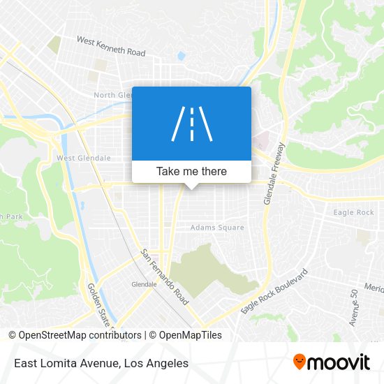 East Lomita Avenue map