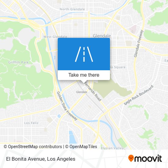 Mapa de El Bonita Avenue