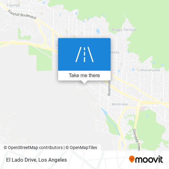 El Lado Drive map