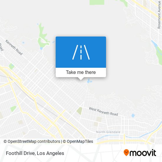 Mapa de Foothill Drive