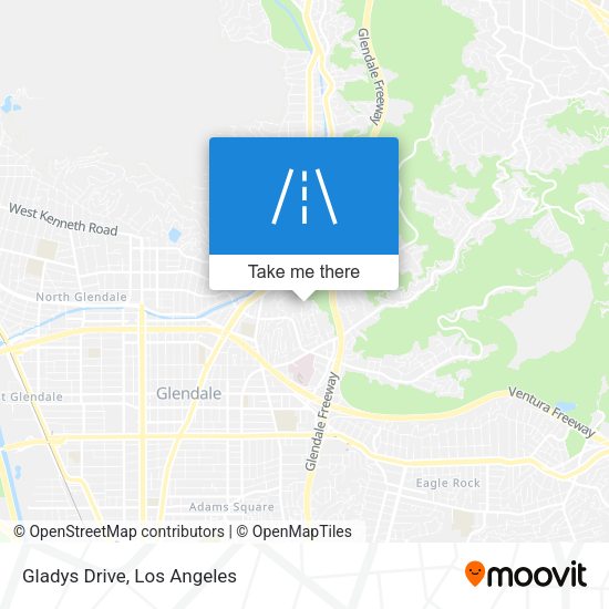 Mapa de Gladys Drive