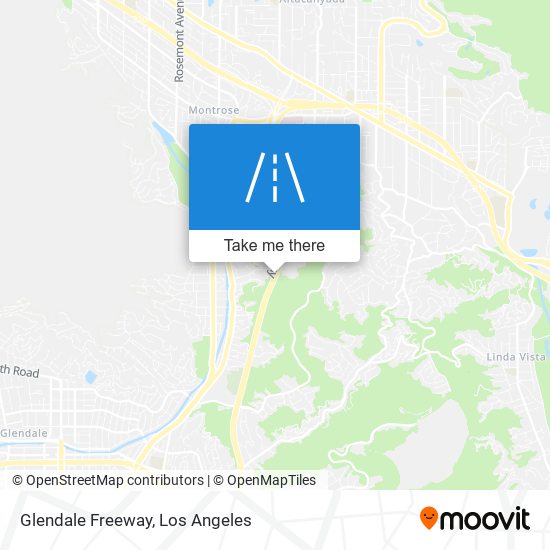 Glendale Freeway map