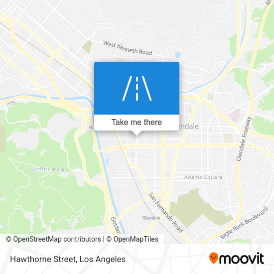 Hawthorne Street map