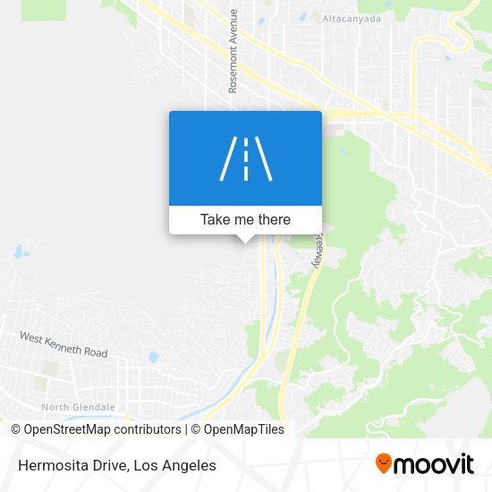 Mapa de Hermosita Drive
