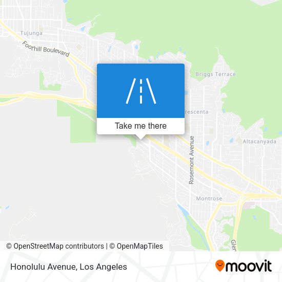 Honolulu Avenue map