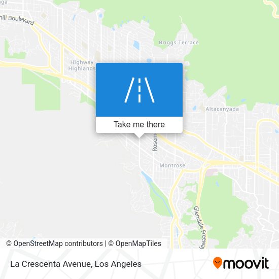 La Crescenta Avenue map