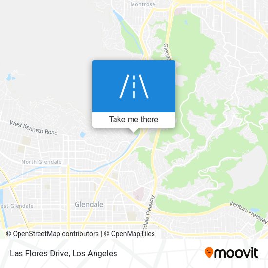 Las Flores Drive map