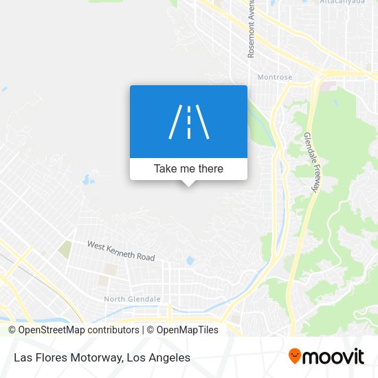 Mapa de Las Flores Motorway