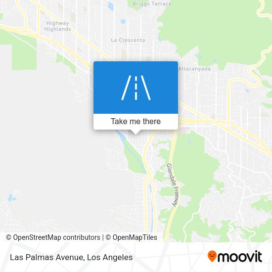 Las Palmas Avenue map