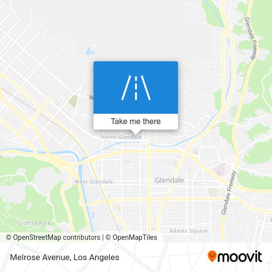 Melrose Avenue map