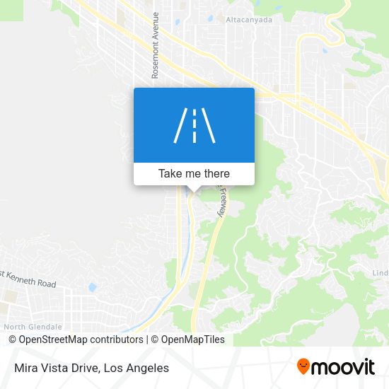 Mira Vista Drive map