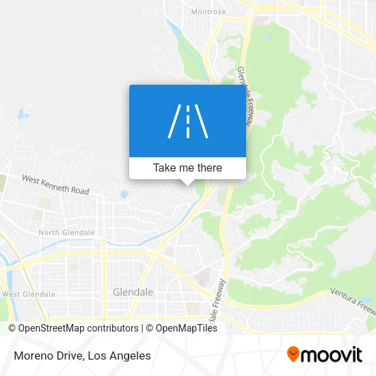 Moreno Drive map