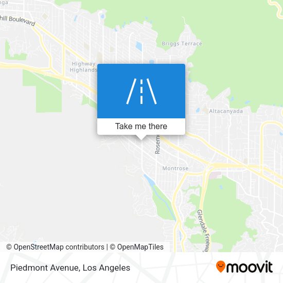 Mapa de Piedmont Avenue