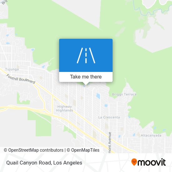 Mapa de Quail Canyon Road