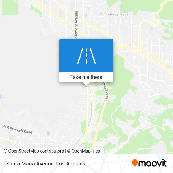 Santa Maria Avenue map