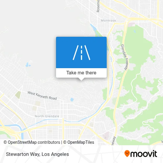 Stewarton Way map