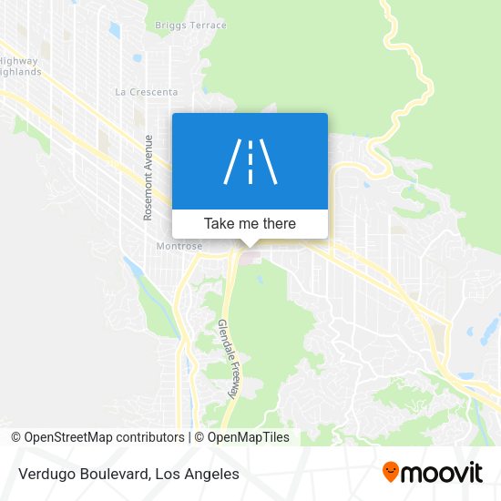 Mapa de Verdugo Boulevard