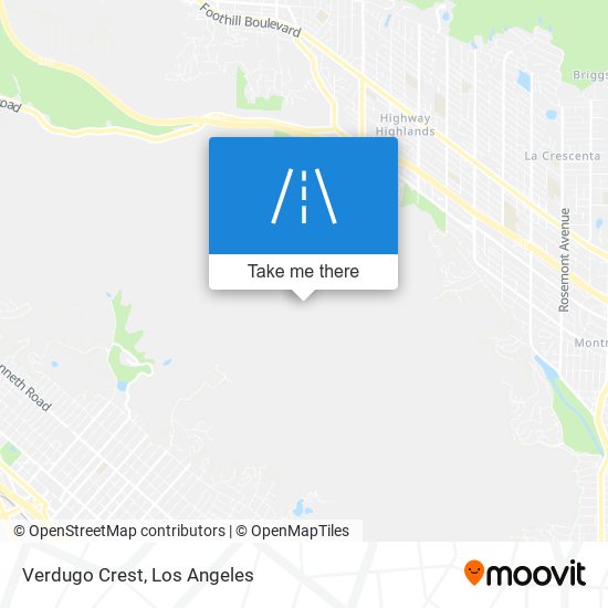 Mapa de Verdugo Crest