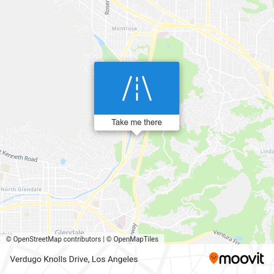 Verdugo Knolls Drive map