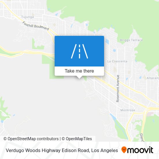 Mapa de Verdugo Woods Highway Edison Road