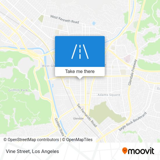 Mapa de Vine Street