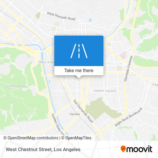West Chestnut Street map