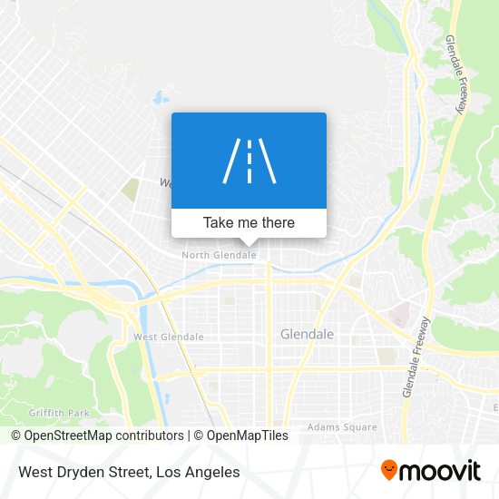 West Dryden Street map