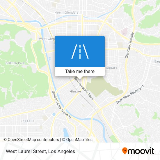 West Laurel Street map