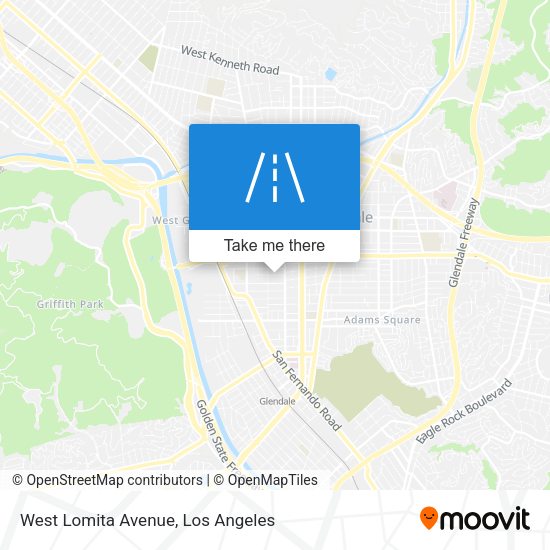 West Lomita Avenue map