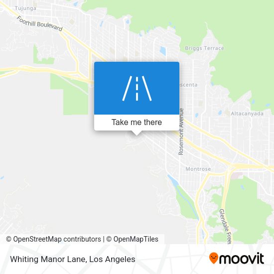 Whiting Manor Lane map