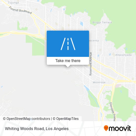 Whiting Woods Road map