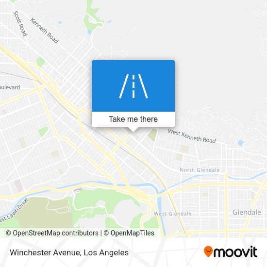 Winchester Avenue map