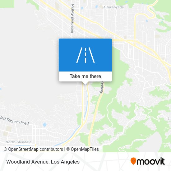 Woodland Avenue map