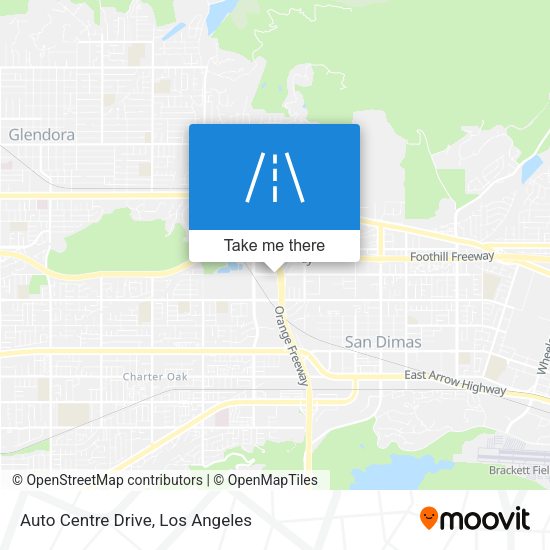 Mapa de Auto Centre Drive