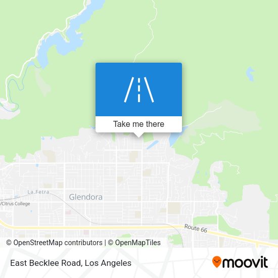 East Becklee Road map