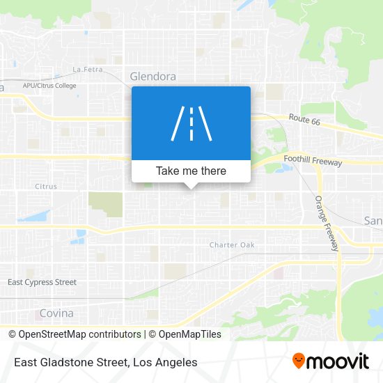 Mapa de East Gladstone Street