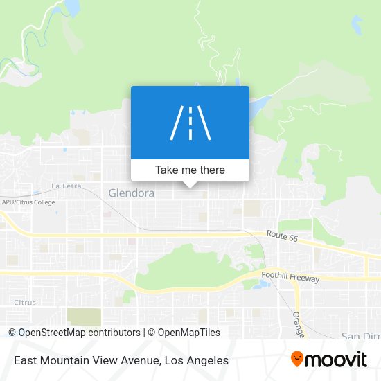 Mapa de East Mountain View Avenue