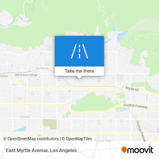 East Myrtle Avenue map