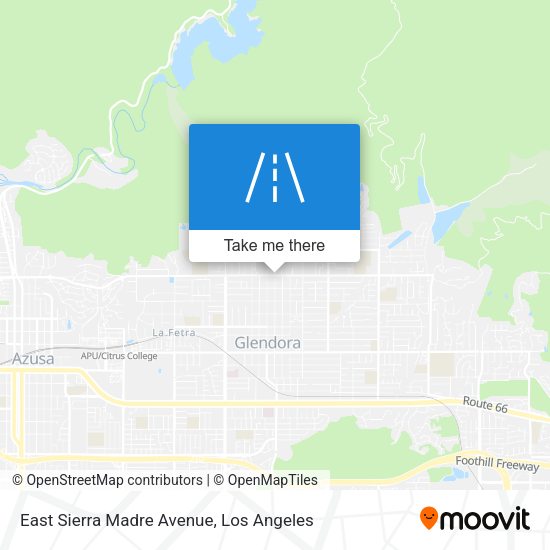 East Sierra Madre Avenue map